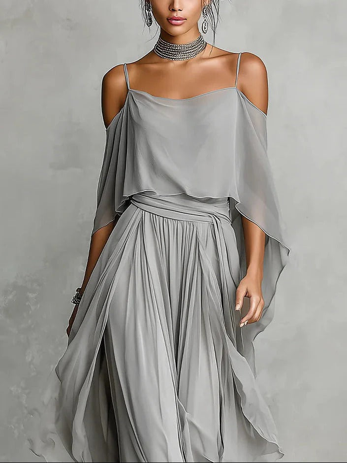 Mirelle | Off-Shoulder Flowy Set