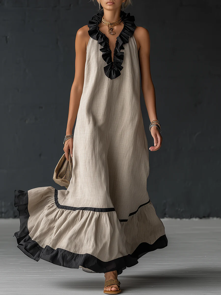 Lola | Ruffled Flattering Maxi Dress
