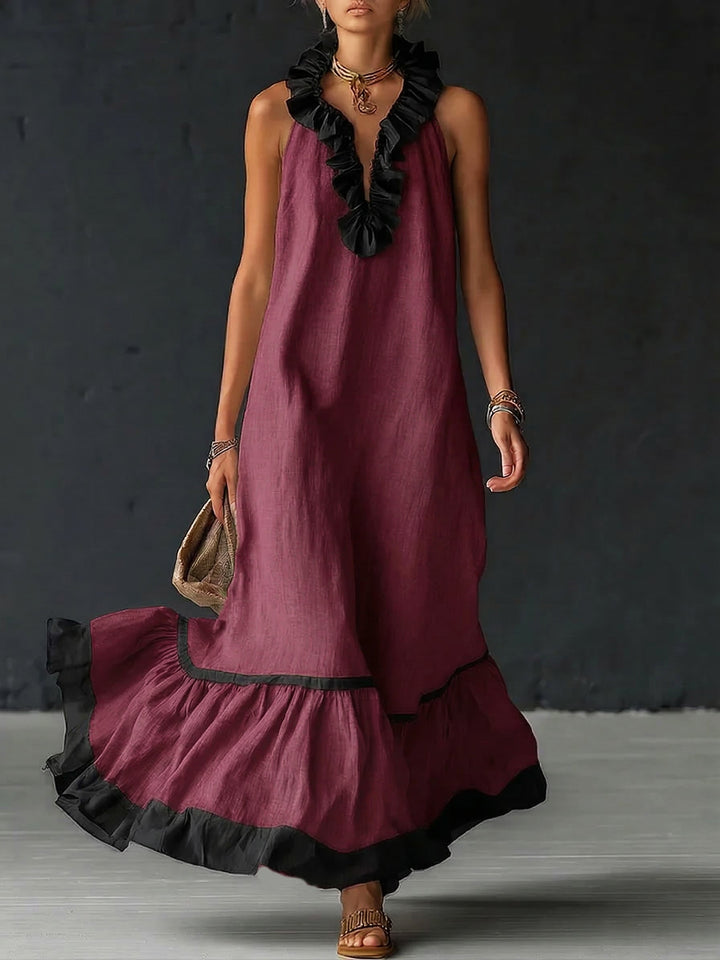 Lola | Ruffled Flattering Maxi Dress