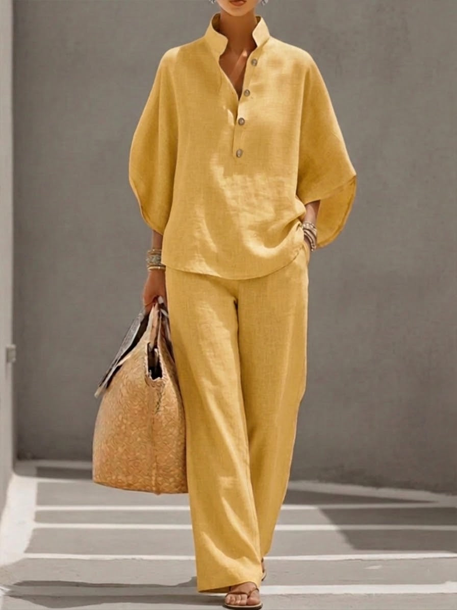Mariel | Flattering Wide-Leg Two-Piece Set
