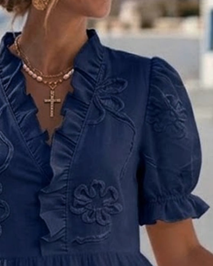 Bronwen | Puff Sleeve Mini Dress