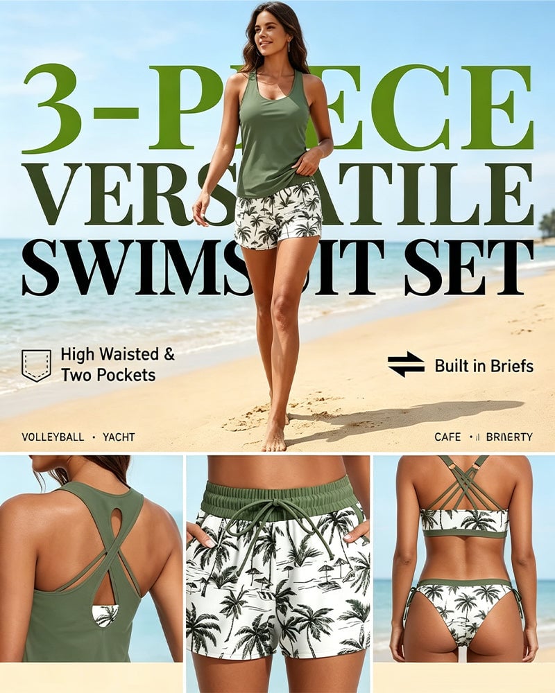 Norah | Three Piece Swim Set