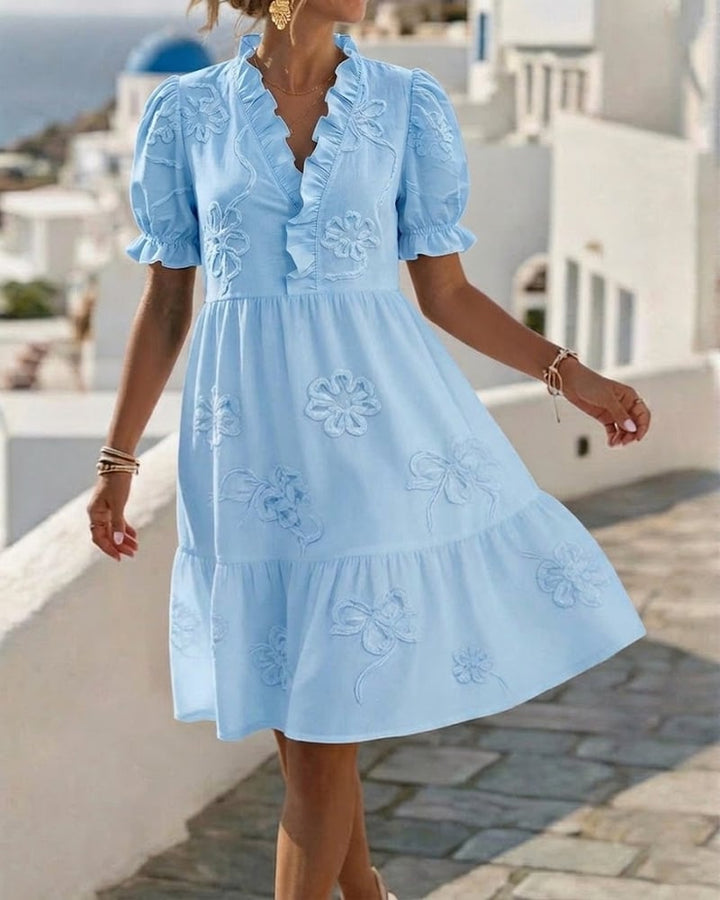 Bronwen | Puff Sleeve Mini Dress